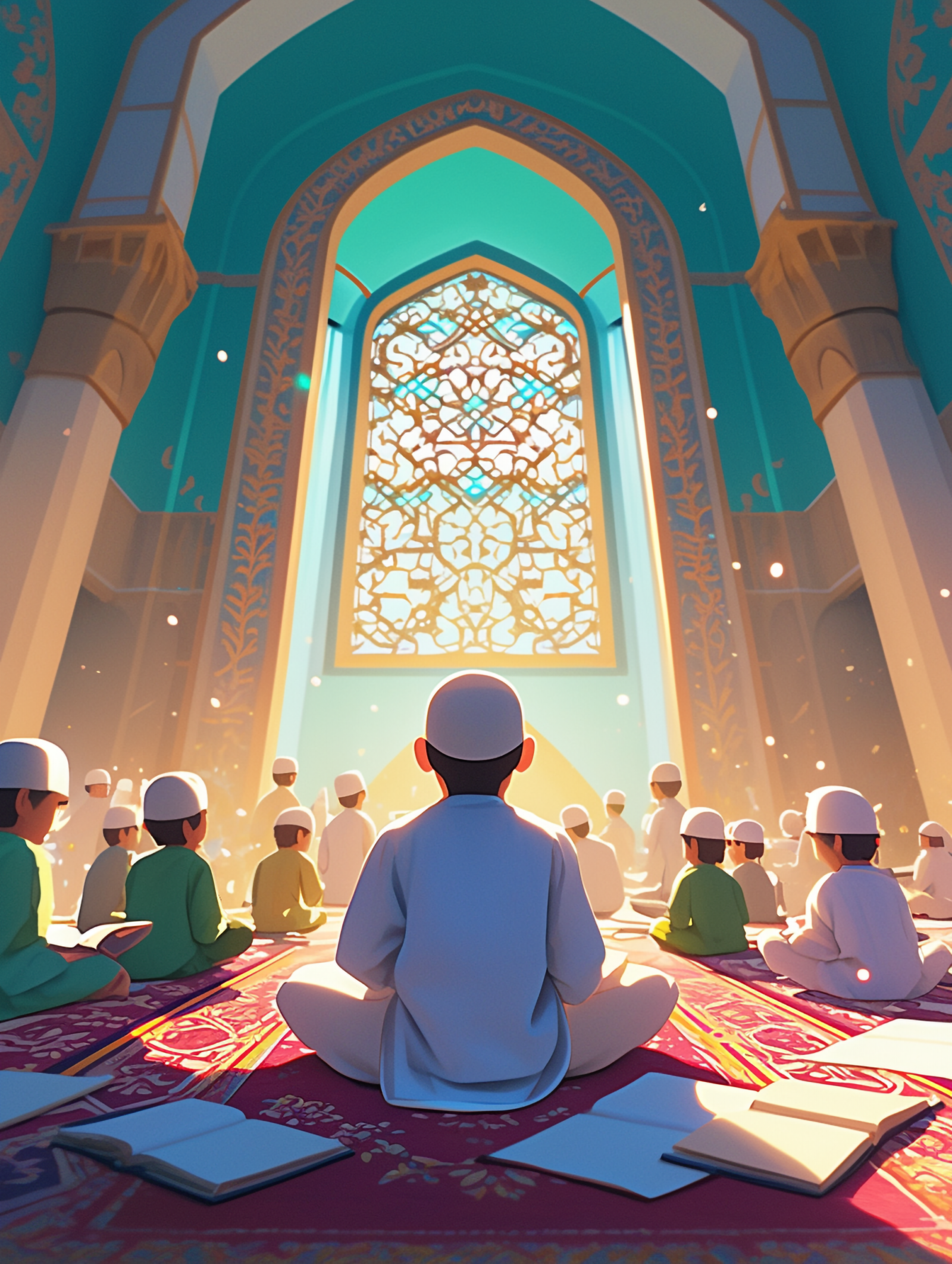 cartoon illustration muslim family (1)